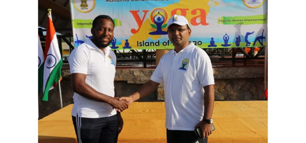 The High Commission organized 10th International Day of Yoga for the first time in Island of Tobago on June 9, 2024. The event was graced by Assemblyman Joel Sampson, the Secretary of Community Development, Youth Development, and Sport Development from Tobago House of Assembly.